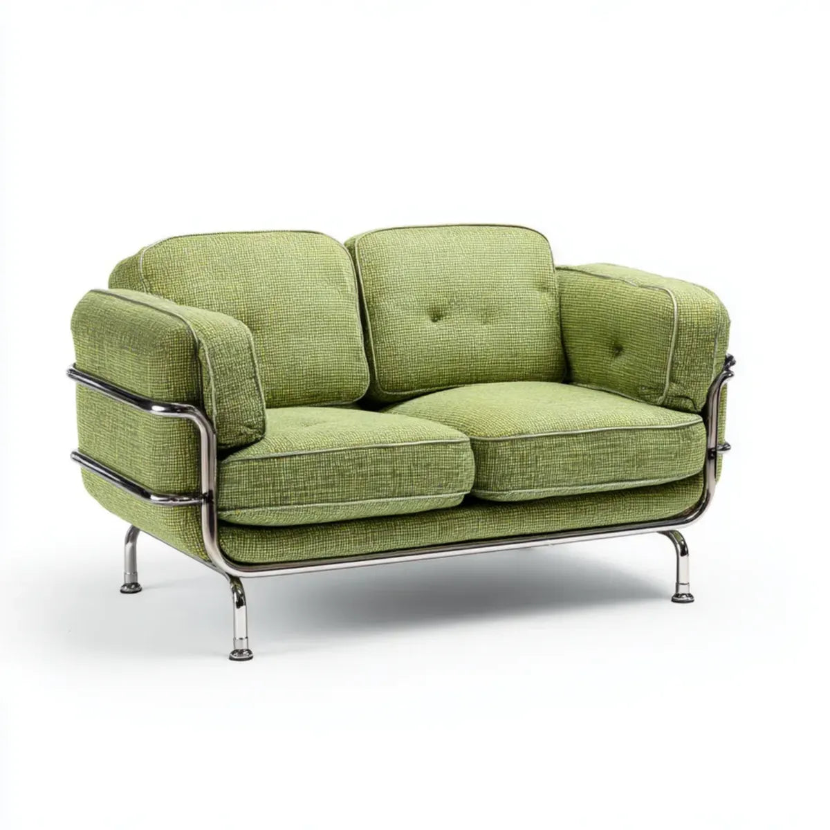 Sofa, 2-fotela zielony 160 x 85 x 82 cm pianka poliestrowa prostokątna